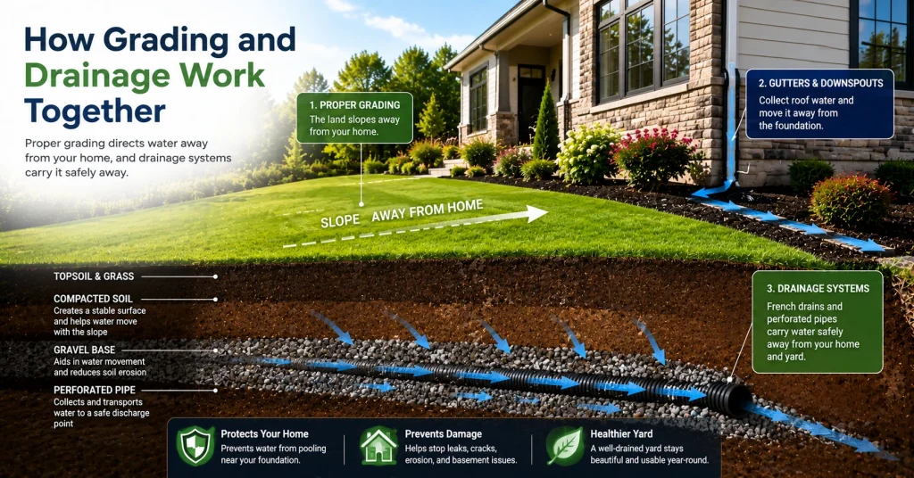 How Grading and Drainage Work Together