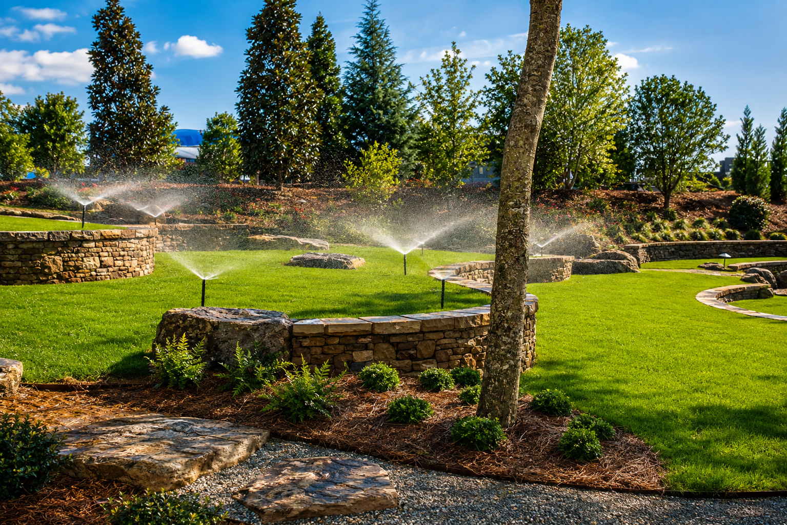 Landscaping and hardscaping project by Avant Land Co in Conway, SC